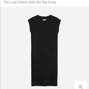 Everlane Luxe Cotton Side-Slit Tee Dress